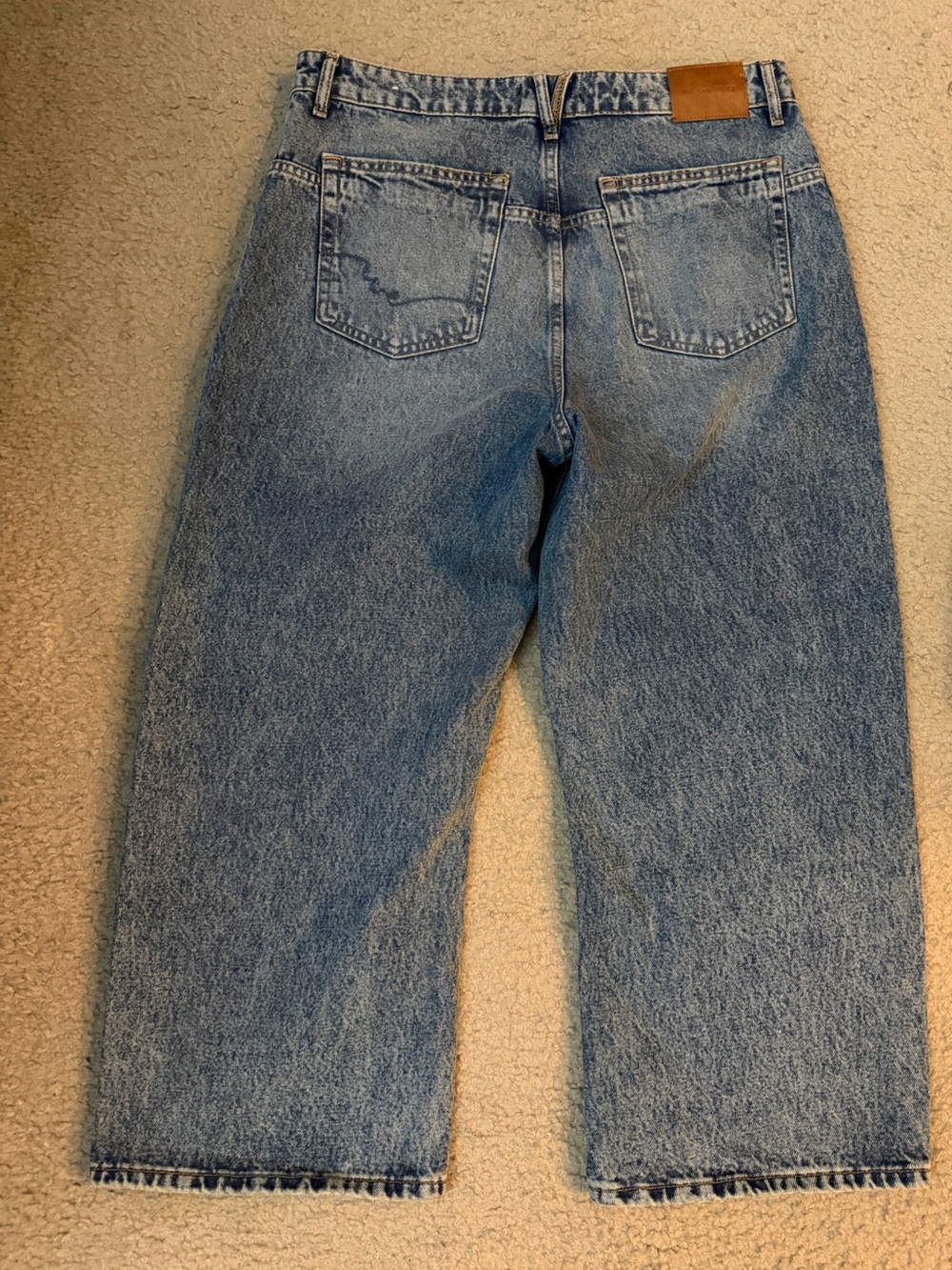 Free People We The Free Deep Trance Dropped Boyfriend Jeans w/FP shop bag☺️ (31) - Picture 2 of 6